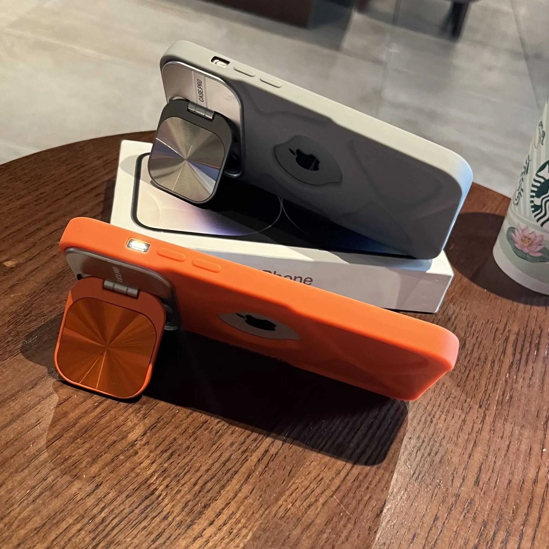 Magsafe Silicone Lens Flip IPhone Case