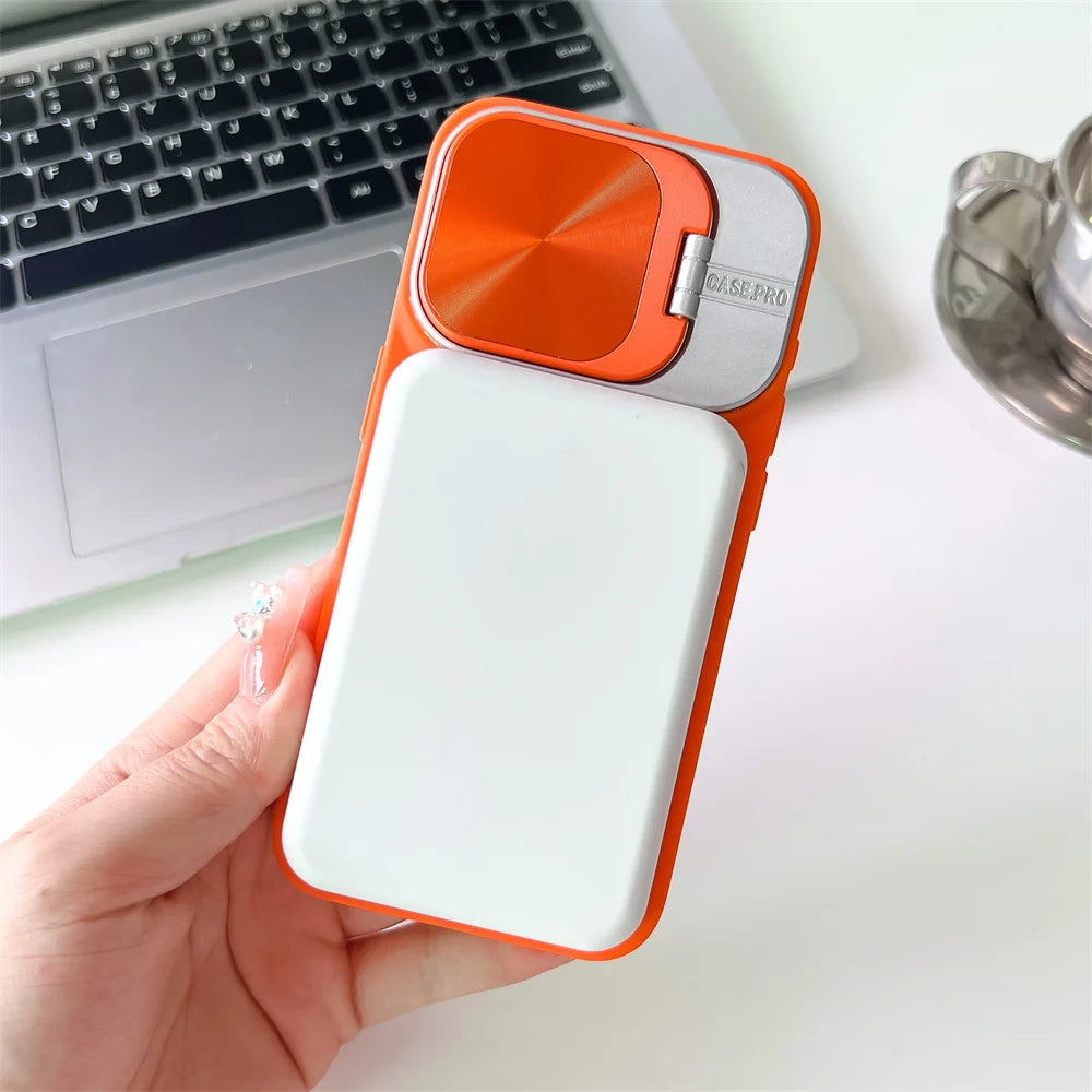 Magsafe Silicone Lens Flip IPhone Case
