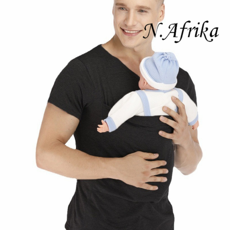 "Nyota wa Afrika”Kangaroo Daddy Mom Multifunctional clothes Soothing shirt T-shirt vest