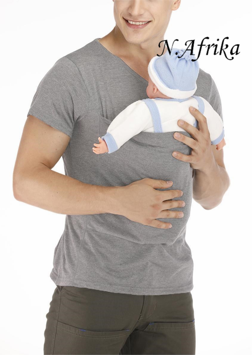 "Nyota wa Afrika”Kangaroo Daddy Mom Multifunctional clothes Soothing shirt T-shirt vest
