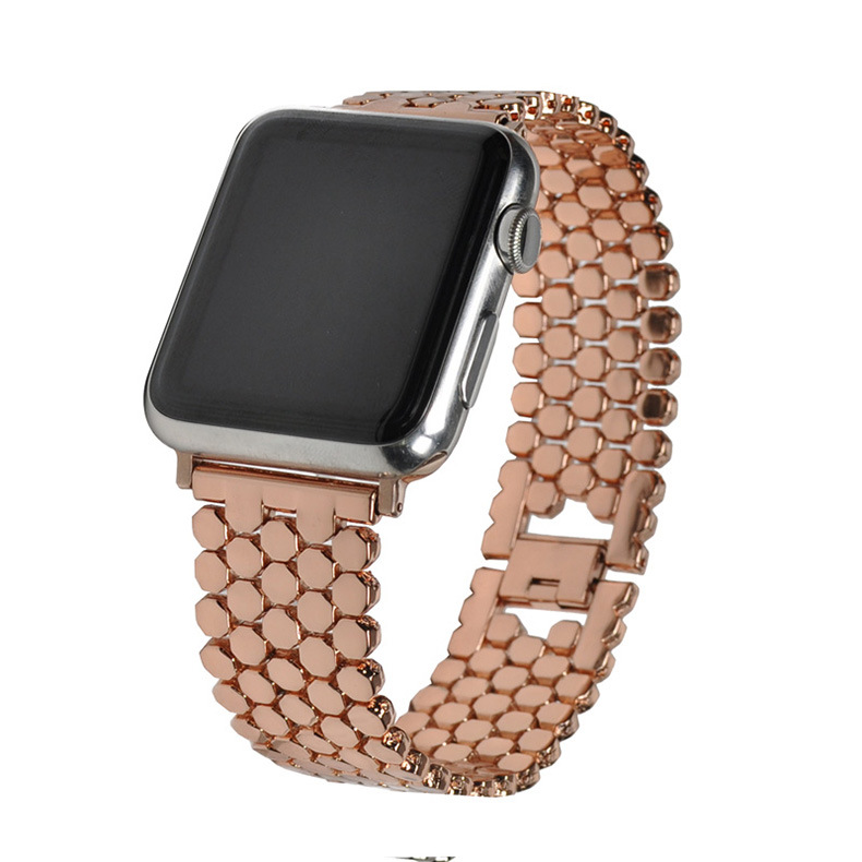 Metal Strap For Apple Watch 49mm 45mm 44mm 40mm 42mm 38mm Honeycomb Stainless Steel Bracelet For iWatch Series 8 Ultra 7 6 5 4 3