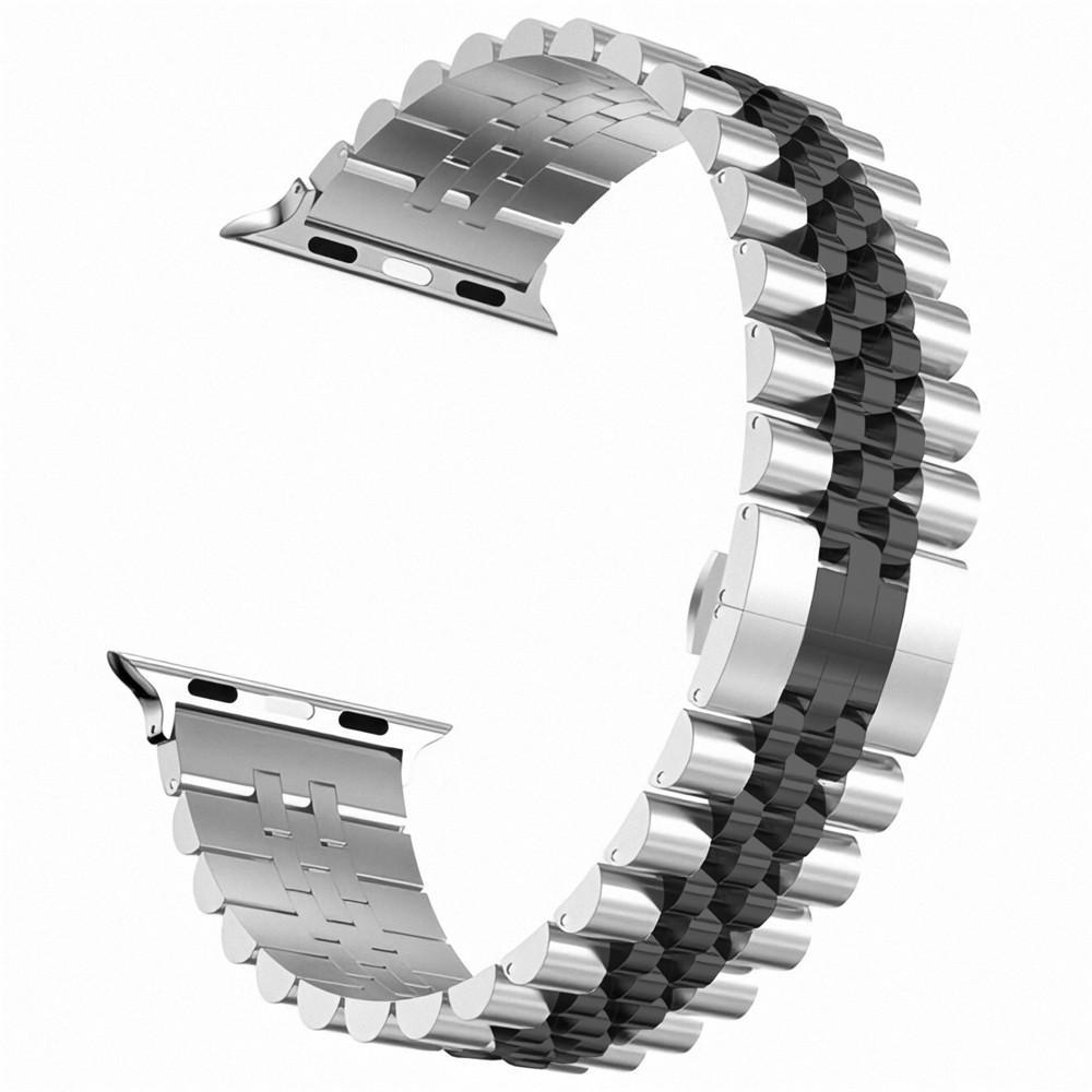 Five Beads Stainless Steel Strap For Apple Watch Series 10 9 8 7 6 5 SE For iwatch Ultra 49mm 45mm 41mm 44mm 42mm 46mm 40mm Band