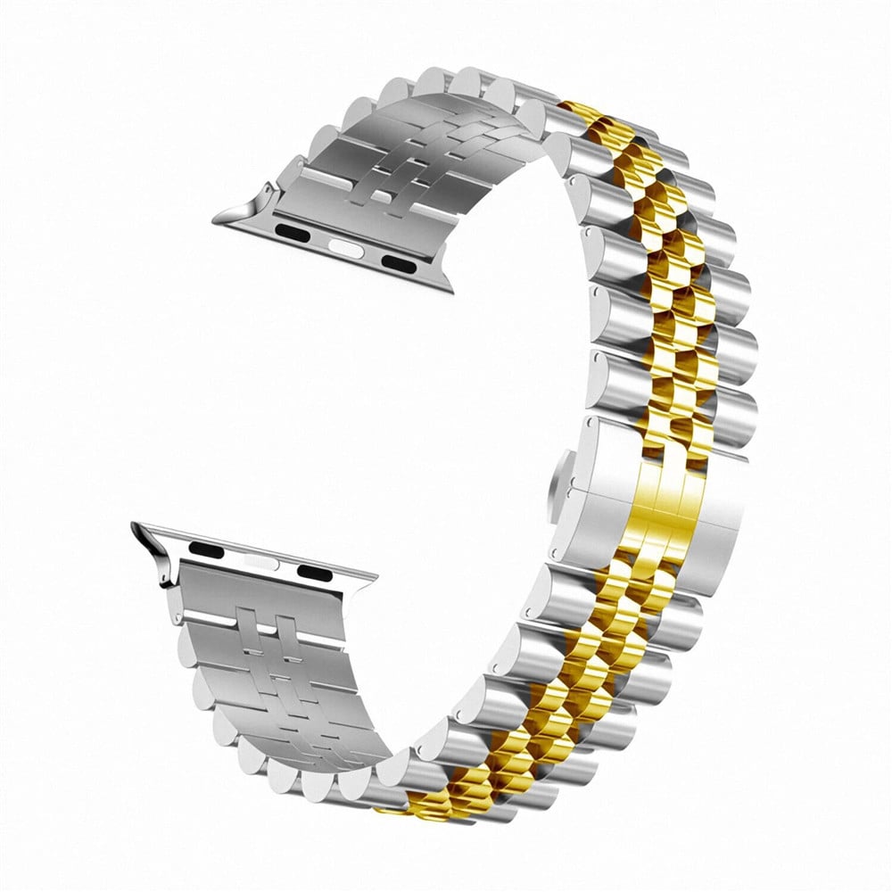 Five Beads Stainless Steel Strap For Apple Watch Series 10 9 8 7 6 5 SE For iwatch Ultra 49mm 45mm 41mm 44mm 42mm 46mm 40mm Band