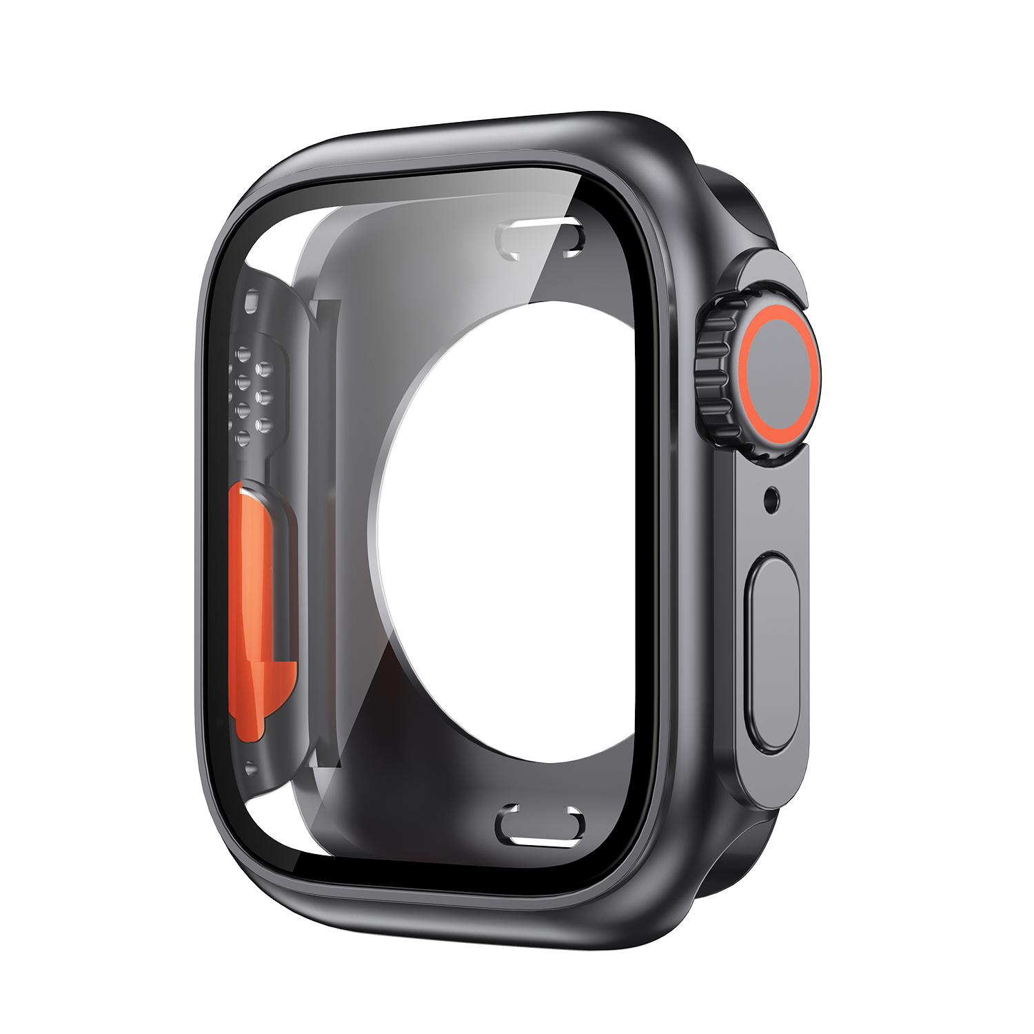 44 45MM Glass+Case For Apple Watch 8 7 45mm Tempered Glass Cover for iWatch 6 SE 5 4 44mm Full Coverage Frame Screen Protector