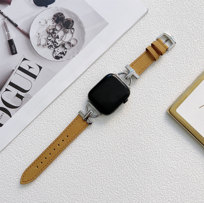 Luxury Retro Leather Strap For Apple Watch Ultra2 49mm 45mm 41mm 46mm 40mm 44mm 42mm Bracelet iWatch Series 10 9 8 7 6 5 Strap
