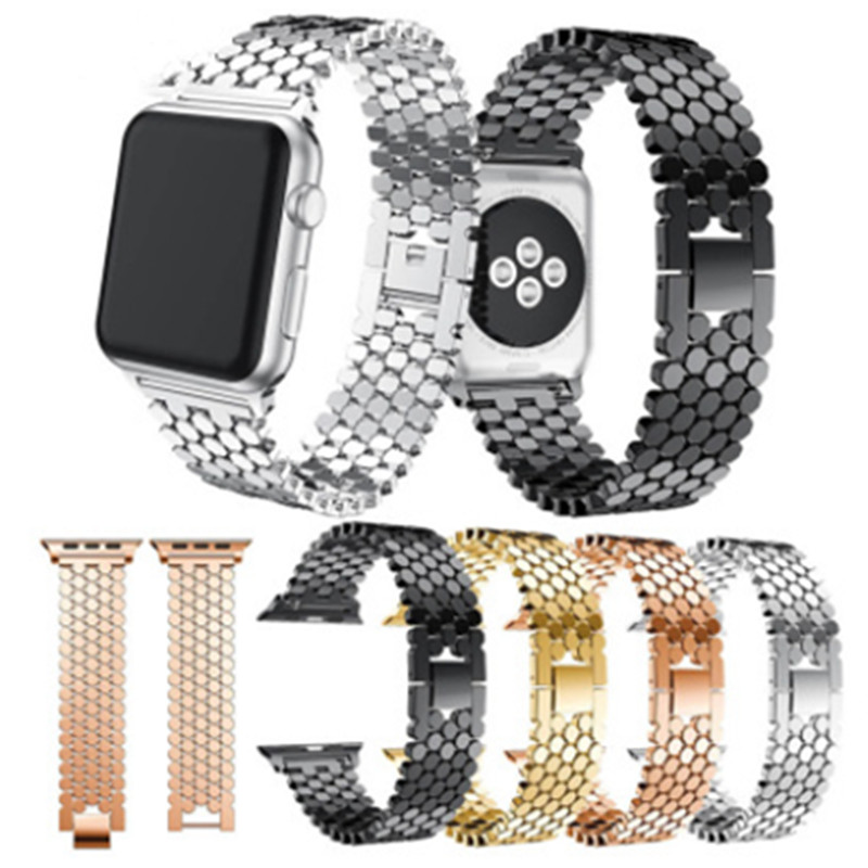 Metal Strap For Apple Watch 49mm 45mm 44mm 40mm 42mm 38mm Honeycomb Stainless Steel Bracelet For iWatch Series 8 Ultra 7 6 5 4 3