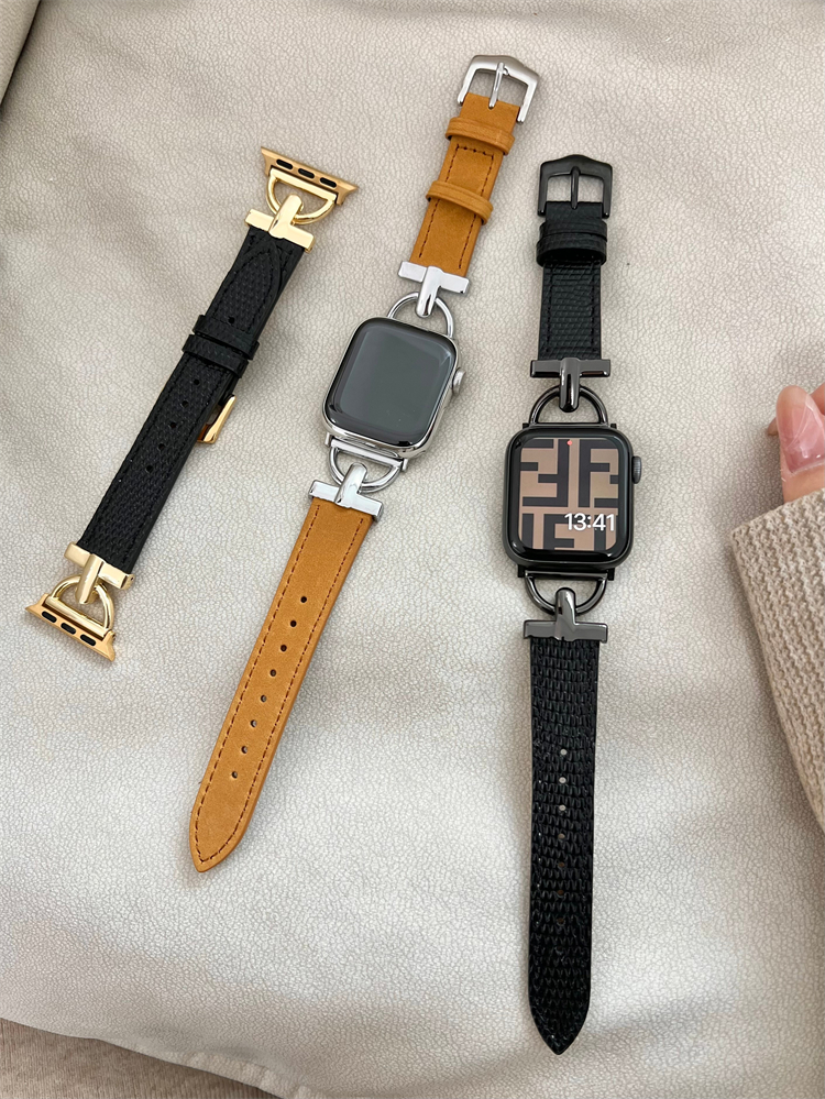Luxury Retro Leather Strap For Apple Watch Ultra2 49mm 45mm 41mm 46mm 40mm 44mm 42mm Bracelet iWatch Series 10 9 8 7 6 5 Strap