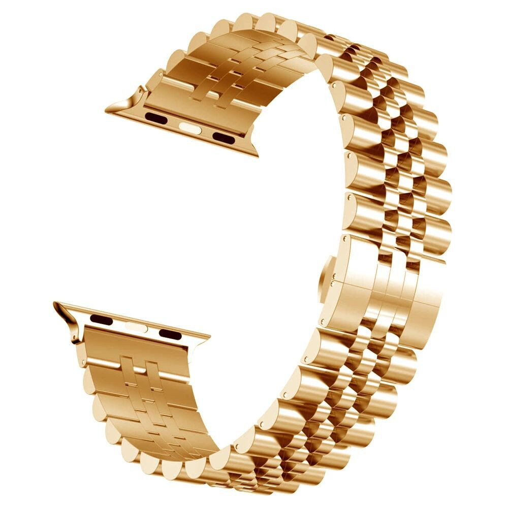 Five Beads Stainless Steel Strap For Apple Watch Series 10 9 8 7 6 5 SE For iwatch Ultra 49mm 45mm 41mm 44mm 42mm 46mm 40mm Band