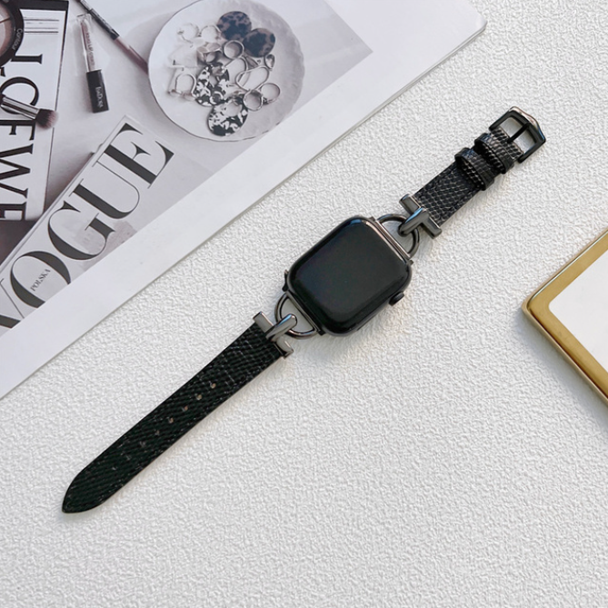 Luxury Retro Leather Strap For Apple Watch Ultra2 49mm 45mm 41mm 46mm 40mm 44mm 42mm Bracelet iWatch Series 10 9 8 7 6 5 Strap