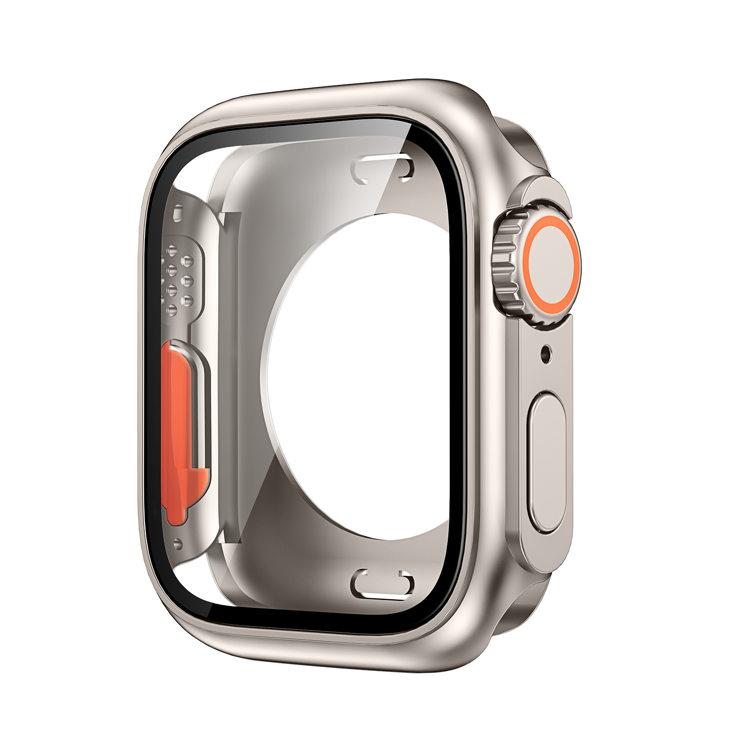 44 45MM Glass+Case For Apple Watch 8 7 45mm Tempered Glass Cover for iWatch 6 SE 5 4 44mm Full Coverage Frame Screen Protector