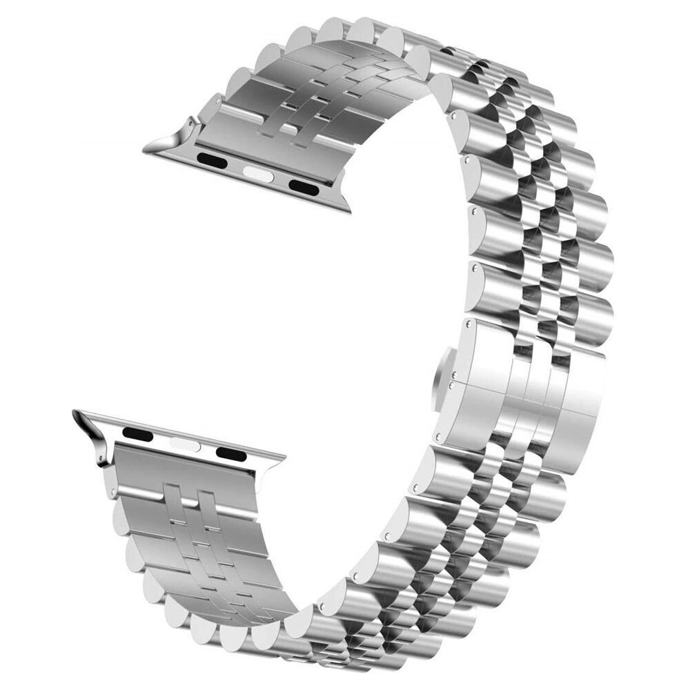Five Beads Stainless Steel Strap For Apple Watch Series 10 9 8 7 6 5 SE For iwatch Ultra 49mm 45mm 41mm 44mm 42mm 46mm 40mm Band
