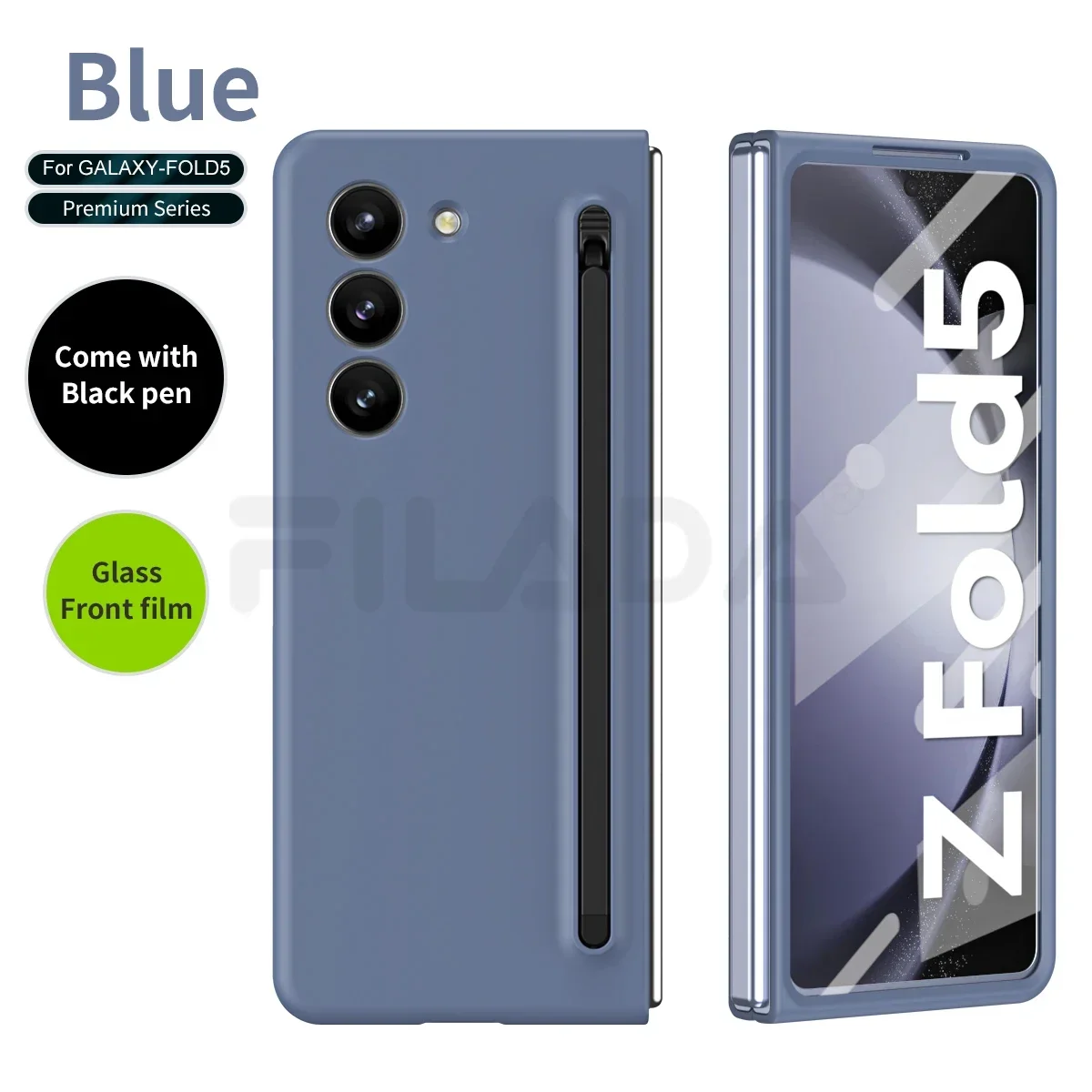 With S Pen Holder For Samsung Galaxy Z Fold 7 6 5 4 3 5G Fold4 Fold5 Case Liquid Silicon Hard PC 360 Full Screen Protector Cover