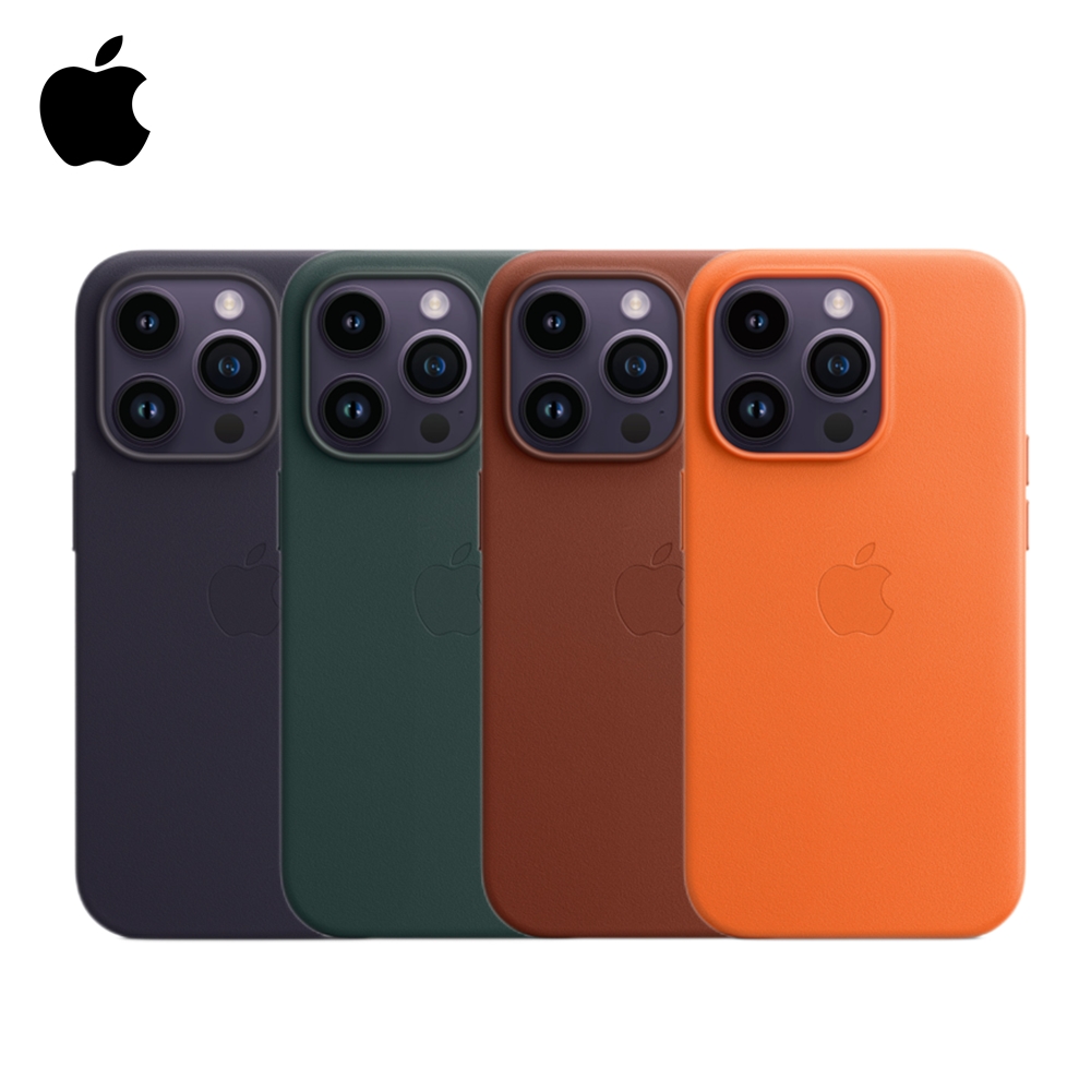 100% Genuine Leather Apple Magsafe Case For iPhone 14 Pro Max 14 Plus Case Wireless Charging Drop Protect Cover