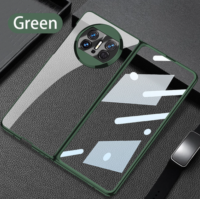 GKK Luxury Transparent Plating Case For Huawei Mate X3 With Glass Film Protective Plating Hard Cover For Huawei Mate X3 Case
