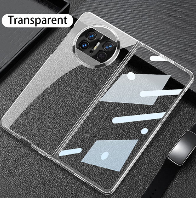 GKK Luxury Transparent Plating Case For Huawei Mate X3 With Glass Film Protective Plating Hard Cover For Huawei Mate X3 Case