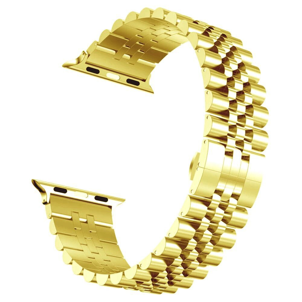 Five Beads Stainless Steel Strap For Apple Watch Series 10 9 8 7 6 5 SE For iwatch Ultra 49mm 45mm 41mm 44mm 42mm 46mm 40mm Band