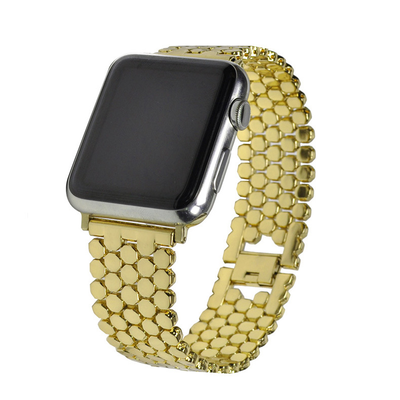 Metal Strap For Apple Watch 49mm 45mm 44mm 40mm 42mm 38mm Honeycomb Stainless Steel Bracelet For iWatch Series 8 Ultra 7 6 5 4 3