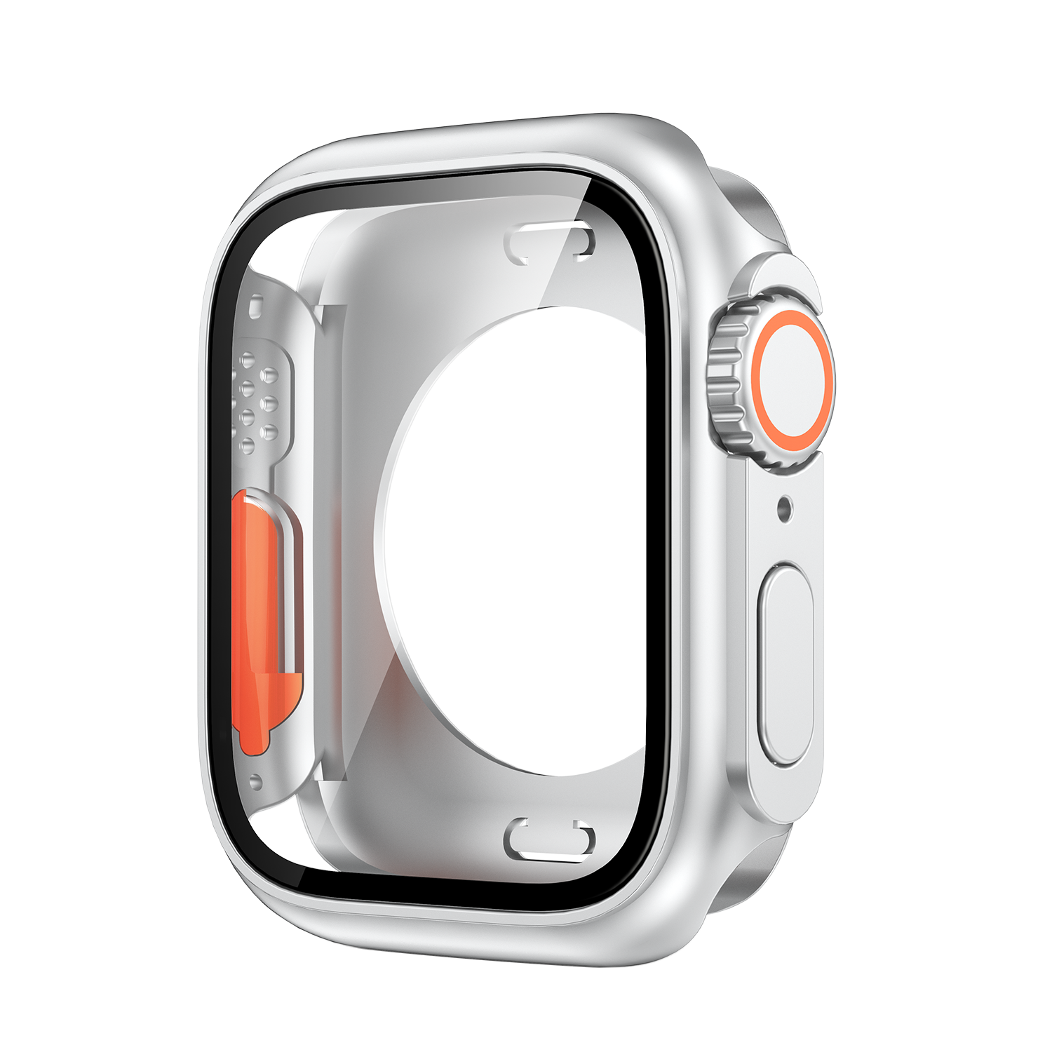 44 45MM Glass+Case For Apple Watch 8 7 45mm Tempered Glass Cover for iWatch 6 SE 5 4 44mm Full Coverage Frame Screen Protector