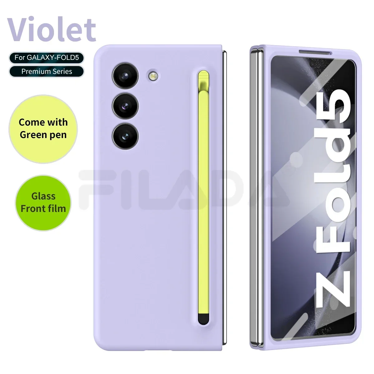 With S Pen Holder For Samsung Galaxy Z Fold 7 6 5 4 3 5G Fold4 Fold5 Case Liquid Silicon Hard PC 360 Full Screen Protector Cover