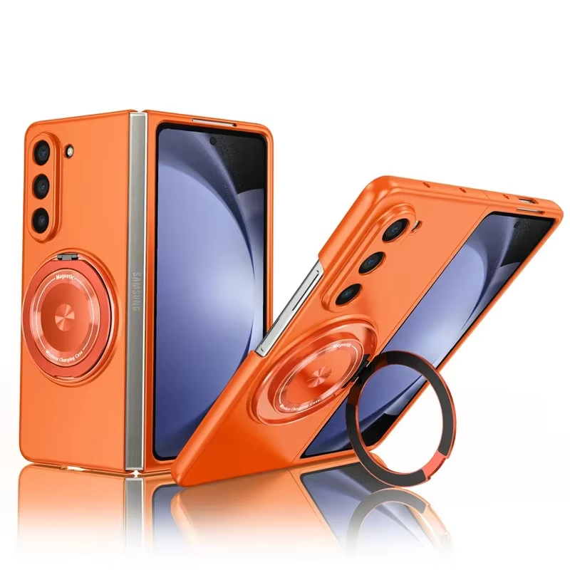 360° Magnetic Ring Kickstand Mac Safe Case for Magsafe Samsung Galaxy Z Fold 7 6 5 4 3 ZFold Fold6 Fold5 Fold4 5G Macsafe Cover