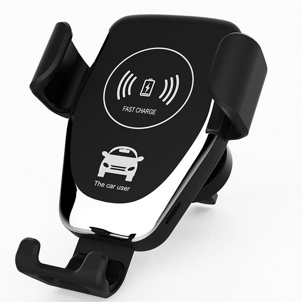 10W Wireless Car Charger Mount Air Vent Auto-Clamping Mobile Phone Holder Stand Fast Charging Station For iPhone Xiaomi Samsung
