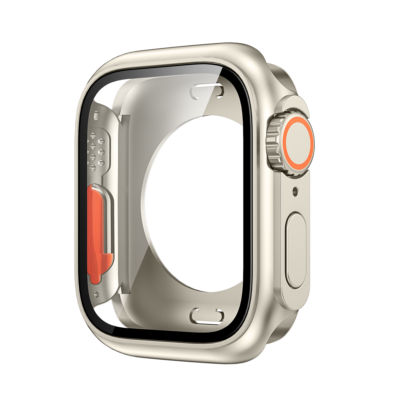 44 45MM Glass+Case For Apple Watch 8 7 45mm Tempered Glass Cover for iWatch 6 SE 5 4 44mm Full Coverage Frame Screen Protector