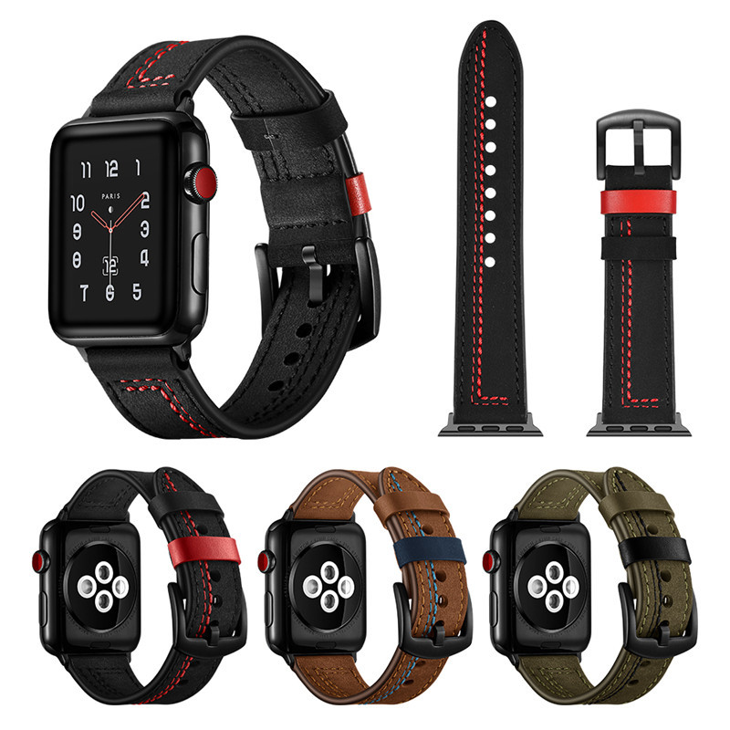 Leather Loop Band For iWatch 49mm 45mm 41mm 40mm 44mm 42mm 38mm Sports band For Apple Watch Series 10 9 8 7 6 5 SE