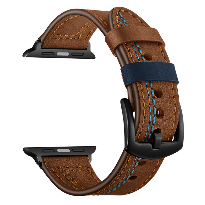 Leather Loop Band For iWatch 49mm 45mm 41mm 40mm 44mm 42mm 38mm Sports band For Apple Watch Series 10 9 8 7 6 5 SE