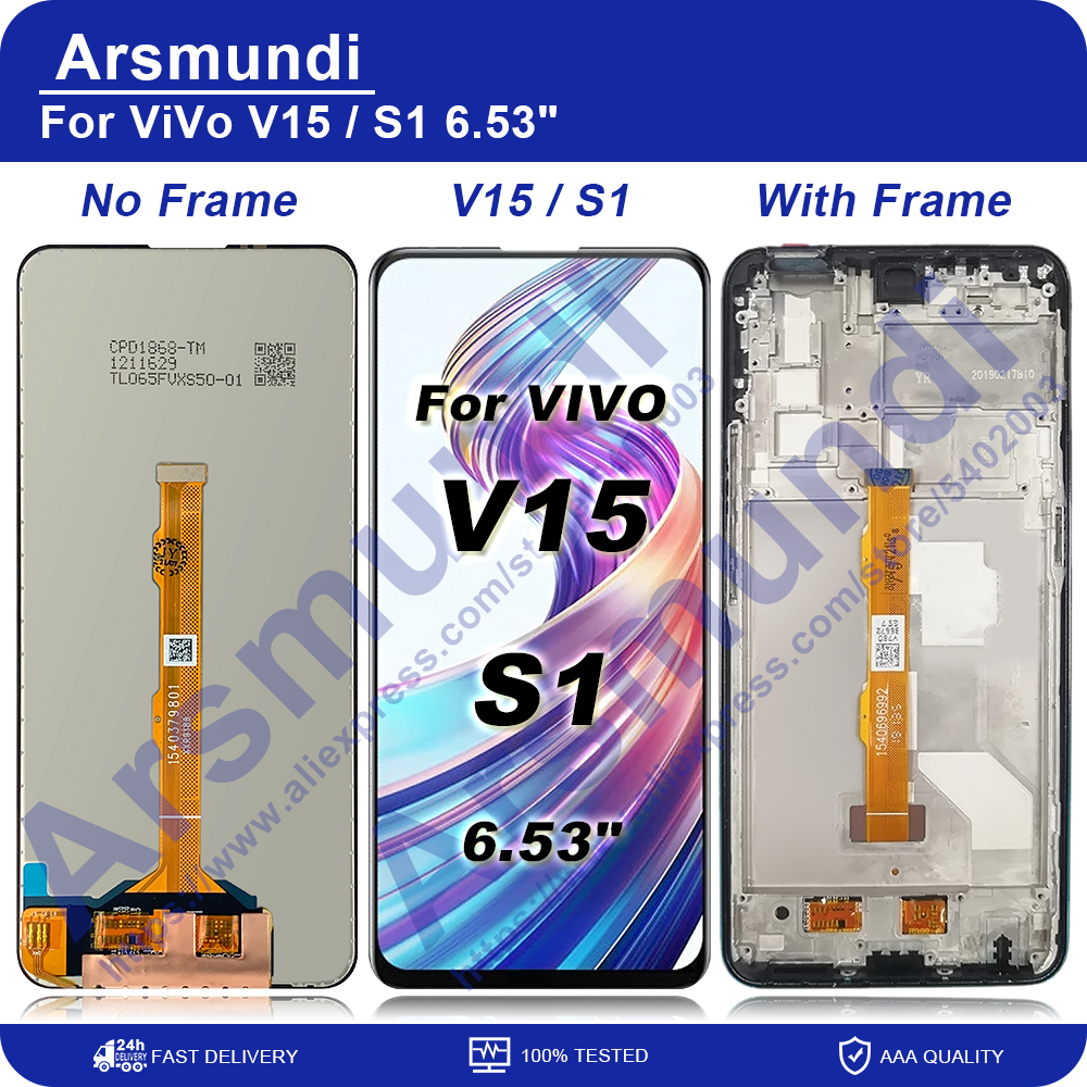 6.53" For Vivo V15 LCD Display Touch Screen Digitizer Assembly For Vivo S1 Replacement LCDs + Tools