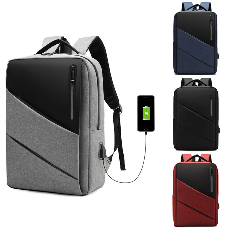 Fashion Men Laptop Backpack USB Charging Anti Theft Notebook Backpacks Casual Schoolbag Male Business Travel Bags Rucksack