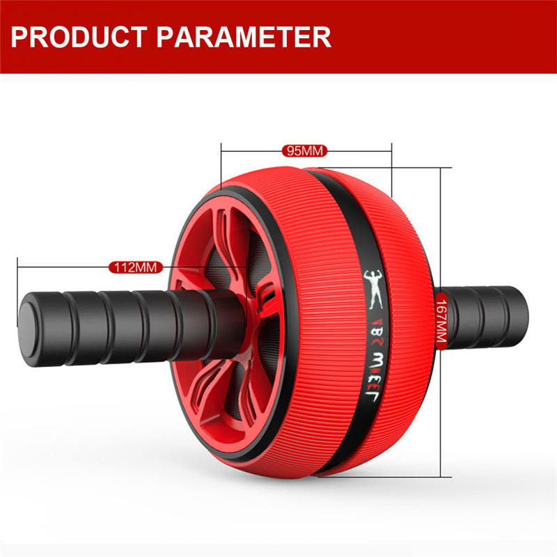 ABS Abdominal Roller Exercise Wheel Fitness Equipment Mute Roller For Arms Back Belly Core Trainer Body Shape Training Supplies
