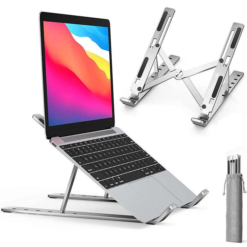 Metal Portable Foldable Laptop Stand Adjustable Notebook Holder Aluminum Support For Macbook Pro  Computer Tablet Base Bracket