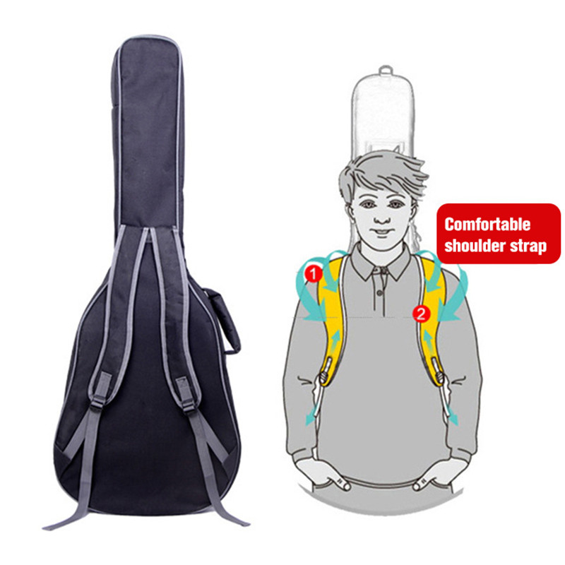 36/38/39/40/41 Inch Guitar Bag Carry Case Waterproof Backpack Acoustic Folk Guitar Gig Bag Cover with Double Shoulder Strap