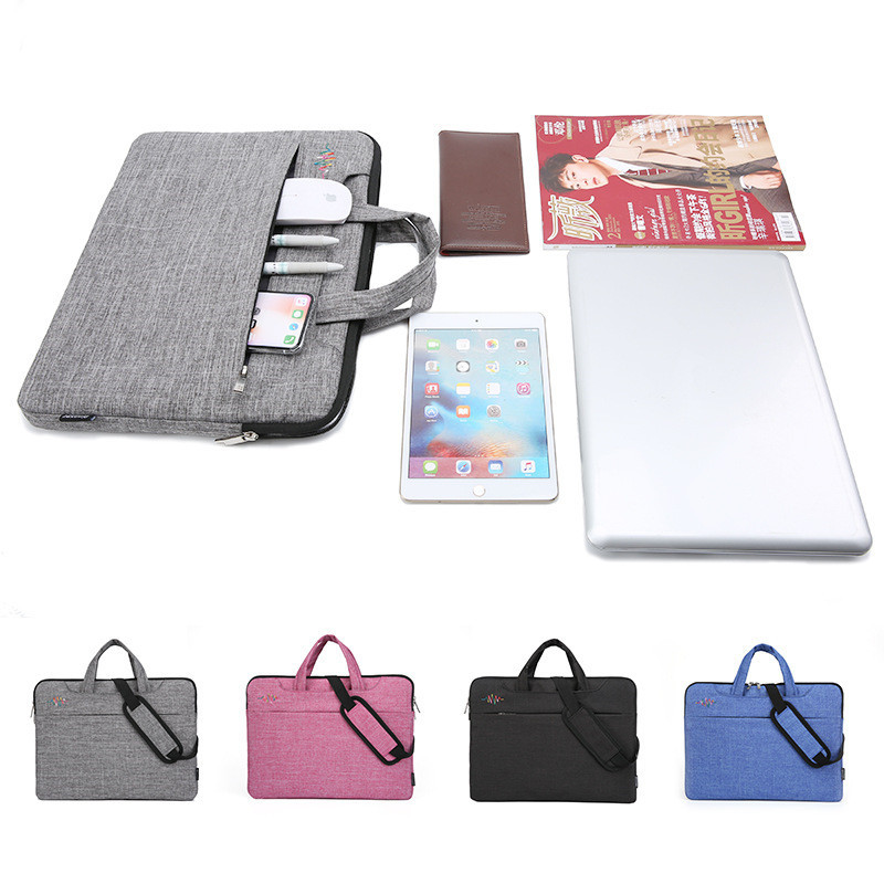 Laptop Bag 13 14 15.6 Inch Notebook Computer Case For Macbook Air Pro Shoulder Bags Men Women Waterproof Briefcase Handbag