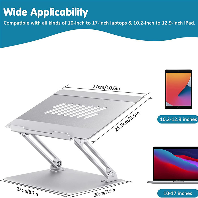 Laptop Holder Tablet Stand Adjustable Lifting Notebook Bracket Telescopic Office Study Bracket Support Frame Aluminium Alloy