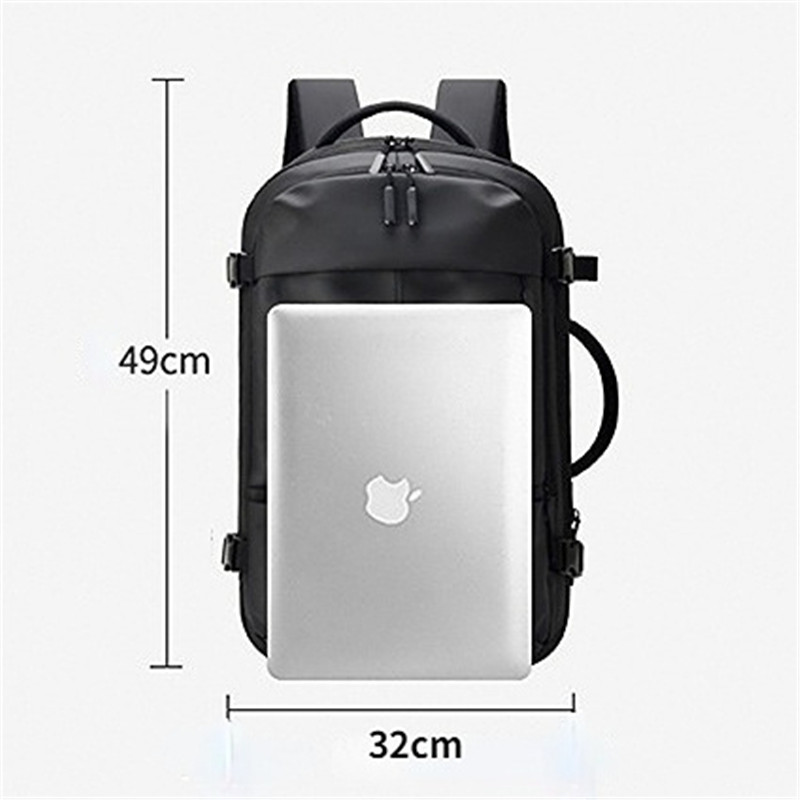 Large Capacity Extensible Business Travel Backpack Shoulder Bag Men's USB Charging 17 inch Computer Laptop Backpack Schoolbag
