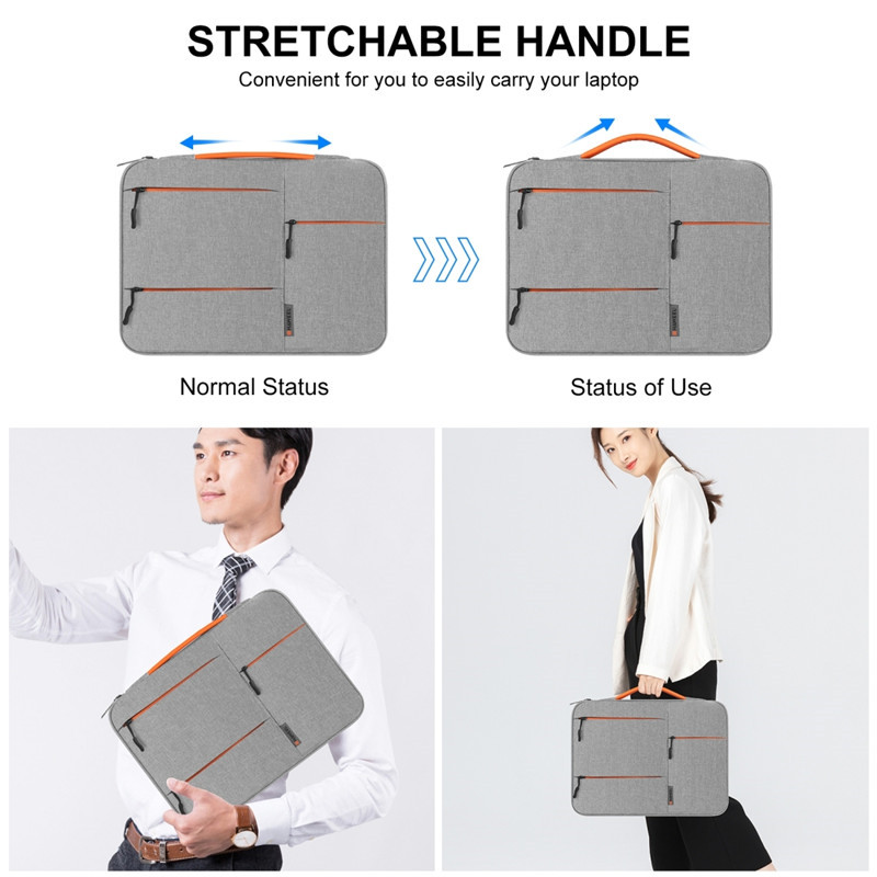 Protective Laptop Sleeve Case Briefcase Laptop Bag For 13 14 15.6 inch Zipper Laptop Handbag For MacBook Notebook Computer Bags