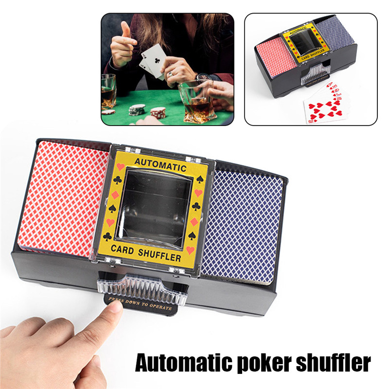 Electric Automatic Poker Card Shuffler Board Games Battery Operated Playing Cards Shuffle Machine Party Entertainment Tool