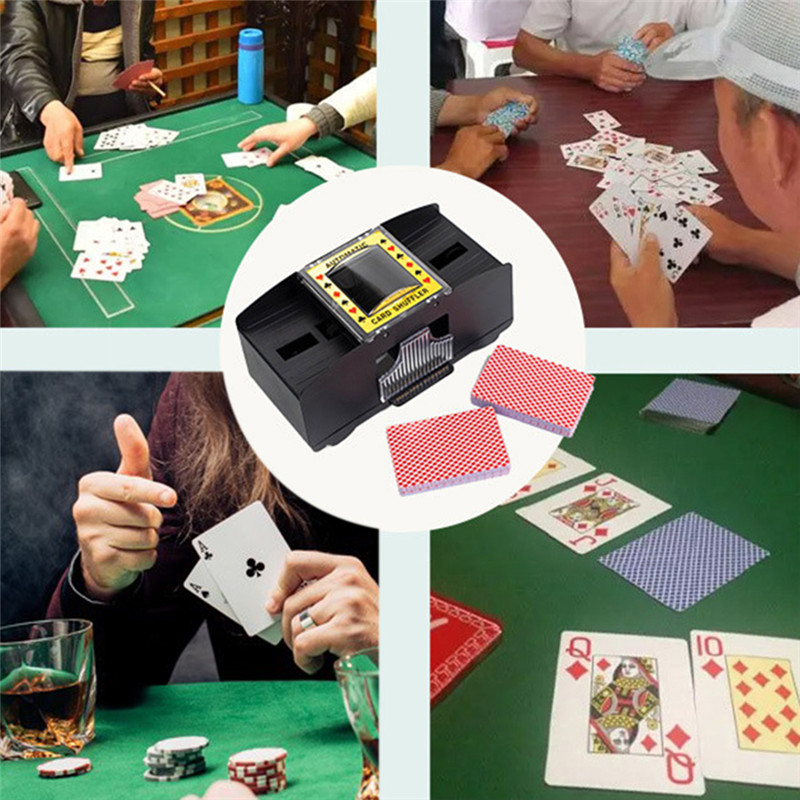 Electric Automatic Poker Card Shuffler Board Games Battery Operated Playing Cards Shuffle Machine Party Entertainment Tool