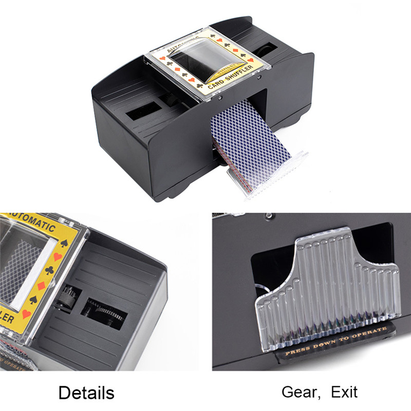 Electric Automatic Poker Card Shuffler Board Games Battery Operated Playing Cards Shuffle Machine Party Entertainment Tool