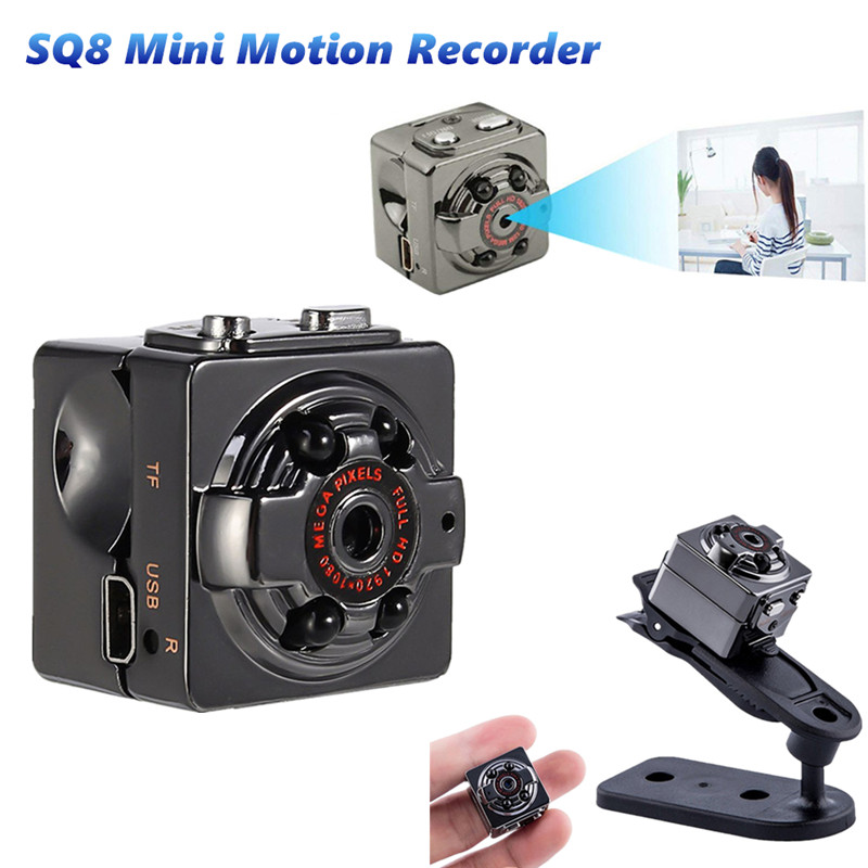 SQ8 Mini Camera Full HD 1080P Video Camcorder Secret Security Body Cam Night Vision Outdoor Camera Support Hidden SD Card