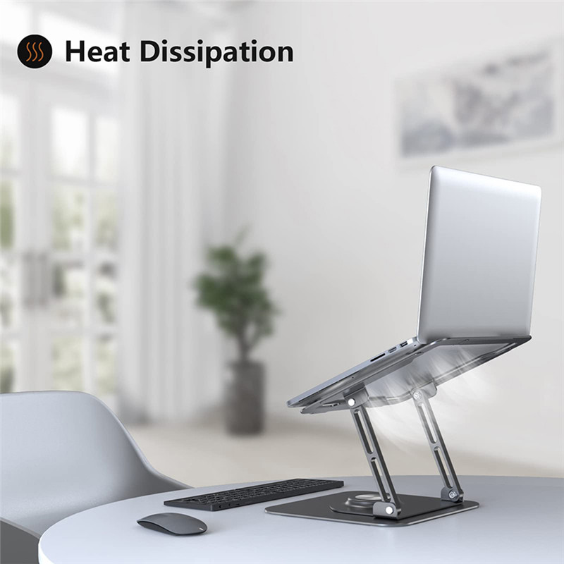 Foldable Laptop Stand Aluminum Alloy Lifting Cooling Bracket 360°Rotatable Notebook Holder Portable Tablet Support Base