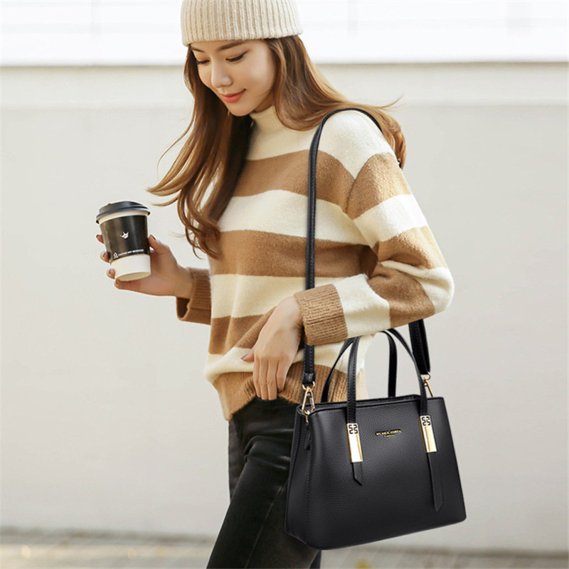 Fashion PU Leather Bag Ladies Purse and Handbag Luxury Women Tote Bag Designer Brand Shoulder Crossbody Bags For Women