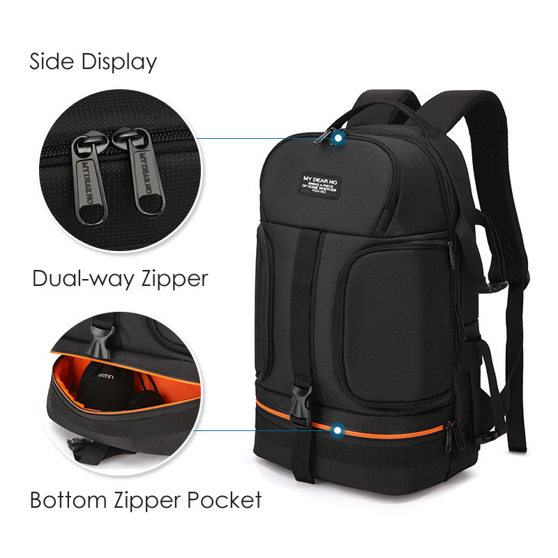 Waterproof Camera Backpack Shockproof Tripod Case  Photo Bag with Reflective Stripe Fit 15.6 In Laptop Bag for Nikon Sony DSLR