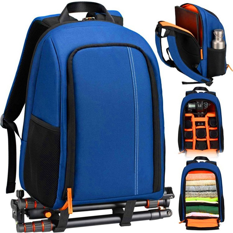 Outdoor Travel Big Capacity Photography Camera Backpack Waterproof Laptop Video Bags Tripod DSLR Bag for Canon Nikon Sony Pentax
