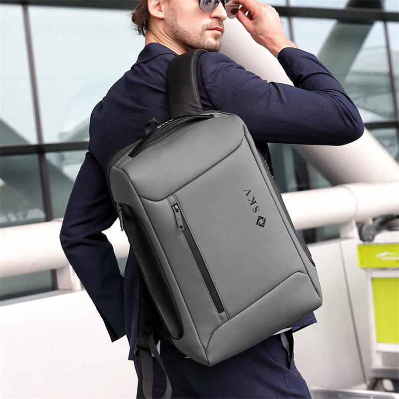 Fashion Business Backpack Men's USB Charging Anti-Theft Laptop Bag Large Capacity Men Waterproof Travel Backpacks Rucksack