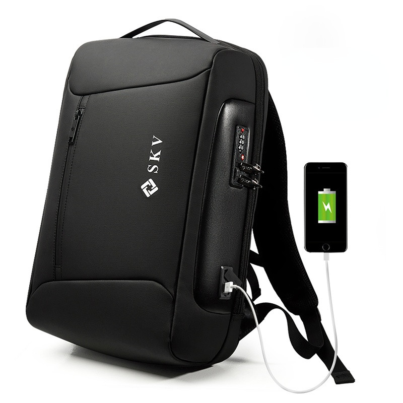 Fashion Business Backpack Men's USB Charging Anti-Theft Laptop Bag Large Capacity Men Waterproof Travel Backpacks Rucksack