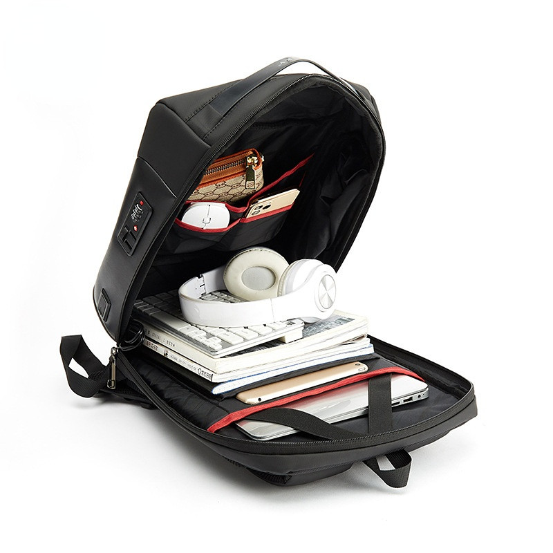 Fashion Business Backpack Men's USB Charging Anti-Theft Laptop Bag Large Capacity Men Waterproof Travel Backpacks Rucksack