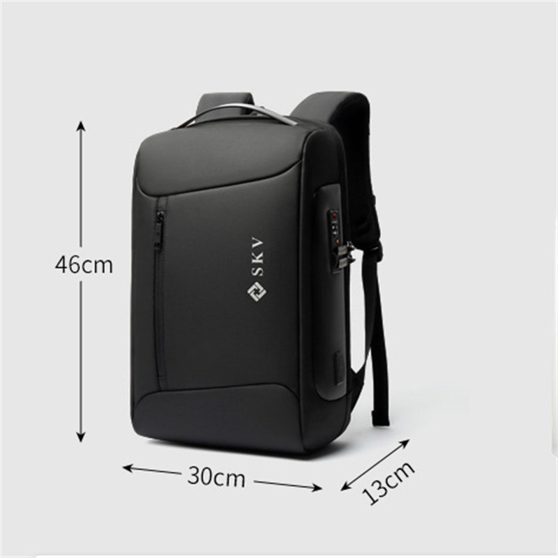 Fashion Business Backpack Men's USB Charging Anti-Theft Laptop Bag Large Capacity Men Waterproof Travel Backpacks Rucksack
