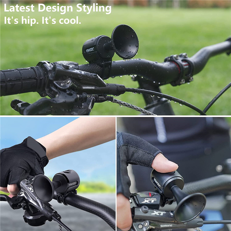Bicycle Bell Ring Bike Electronic Loud Horn Safety Alarm Electric Waterproof Bicycle Warning Bell Bike Bicycle Accessories